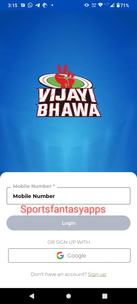 Vijayi Bhawa App Login