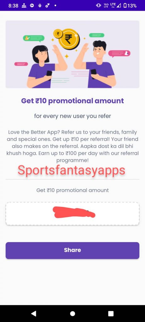Better Opinions app referral code